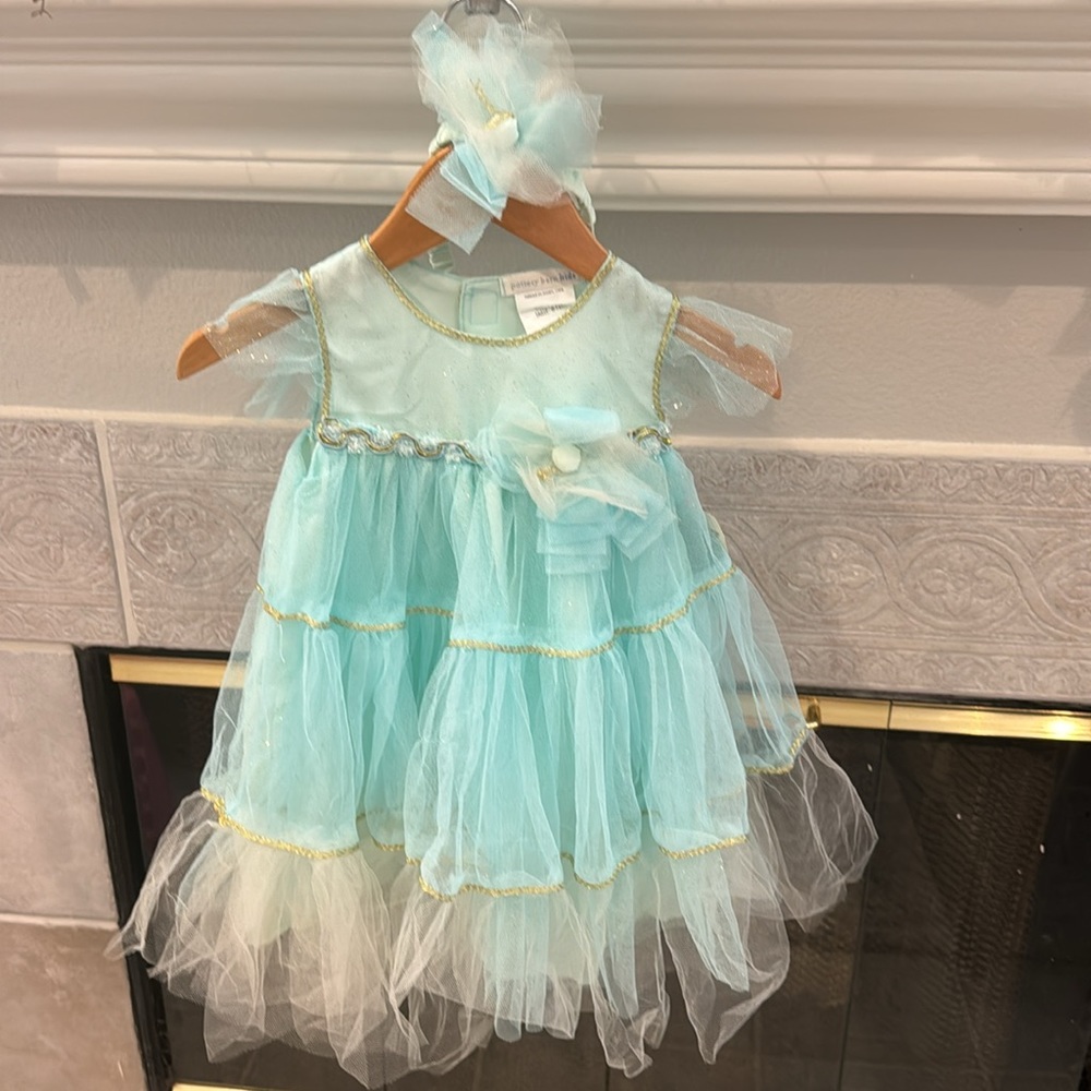 NEW: 6-12M Pottery Barn Kids Halloween Baby Flapper Costume - Picture 2 of 5